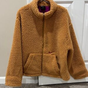 Nike Camel Sherpa Fleece Jacket